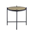 thumbnail image 5 of ACME Taggert Round End Table in Black and Gold, 5 of 5