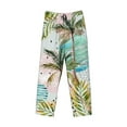 thumbnail image 4 of Haiem Watercolor Palm Tree Men's Pajama Pants Ultra Lightweight Pjs Bottoms Sleepwear Bottom Pants with Pocket Drawstring-Medium, 4 of 9