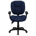 thumbnail image 3 of Pemberly Row Mid Back Ergonomic Task Office Chair with Arms in Navy Blue, 3 of 3