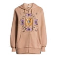 thumbnail image 5 of Self Esteem Juniors Graphic Zip Hoodie Sweatshirt, Sizes S-XL, 5 of 5