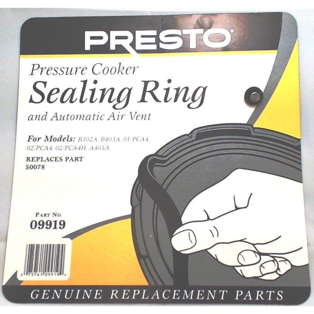 Presto Pressure Cooker Sealing Ring Gasket, 09919