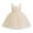 Beige, variant on Kiijoy Toddler Girls Mesh Shiny Pageant Dress Sleeveless Party Princess Dress Gown, Sizes 2-7