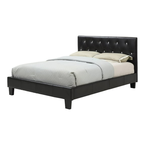 Furniture of America Kylen Faux Leather Platform Bed