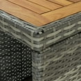 thumbnail image 3 of vidaXL 5 Piece Garden Bar Set with Cushions Poly Rattan Grey, 3 of 5