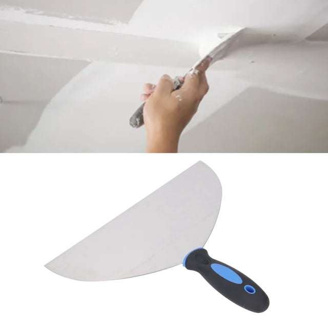 Stainless Steel Paint Scraper 8 Inch Blade Comfortable Handle Hanging Hole for Putty Wallpaper Paint Plaster 0122 Model