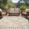 thumbnail image 4 of Round Rugs 6Ft, Rustic Coastal Round Area Rug Washable Indoor Throw Carpet, Sea Nautical Summer Beach Starfish Coral Soft Non Slip Circle Rug for Office Cabinet Home Decor Aesthetic, 4 of 8