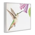 thumbnail image 3 of Stupell Industries Hummingbird & Bluebell Flower Animals Painting White Framed Art Print Wall Art, 14 x 11, 3 of 8