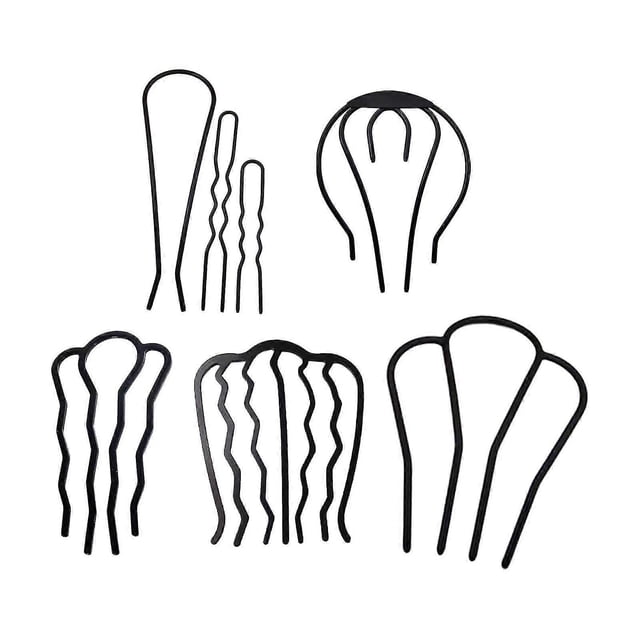 7x Hair Side Combs Salon Metal Beauty Hair Styling For Girls Wedding Holiday