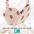 thumbnail image 3 of THXSILK Silk Sleep Mask, Mulberry Silk Night Eye Shade, 100% Real Natural Pure Silk Eye Sleep Shade Cover, Red Lips, 3 of 8