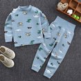 thumbnail image 2 of TOWED22 Little Boys Pajamas Sets Dinosaur Cotton 2 Piece Toddler Clothes Kids Pjs Sleepwear 6-12 Months 12-24 Months 2t 3t 4t 5t 6t 7t 8t 9t Children,Sky Blue,4-5 Y, 2 of 4