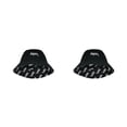 thumbnail image 1 of Sonducket Protector solar y gorro de prevención de caídas para actividades al aire libre Cómodo algodón Sombrero de pescador blanco Sombrero negro Talla única 2piezas, 1 of 6