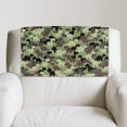 thumbnail image 2 of TSOVTHRID Green Dinosuar Camouflage Print Sofa Headrest Covers Waterproof Recliner Headrest Protector Washable Couch Head Rest Covers for Living Room Decoration 17x27 in, 1 Piece, 2 of 7