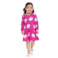 thumbnail image 5 of Hello Kitty Toddler Girls Print Drop Waist Dress with Long Sleeves, Sizes 12M-5T, 5 of 8