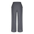 thumbnail image 6 of Women's Casual Summer Pants with Elastic Waist and Pockets, 6 of 9