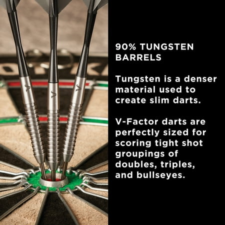 Viper - V-Factor 90% Tungsten Steel Tip Darts 22 Grams - Multi
