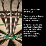 Viper V-Factor 90% Tungsten Professional Steel Tip Dart Set, 22 Grams