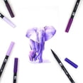 thumbnail image 6 of Tombow 56224 Dual Brush Pen Art Markers, Purple Blendables, 6-Pack, 6 of 7