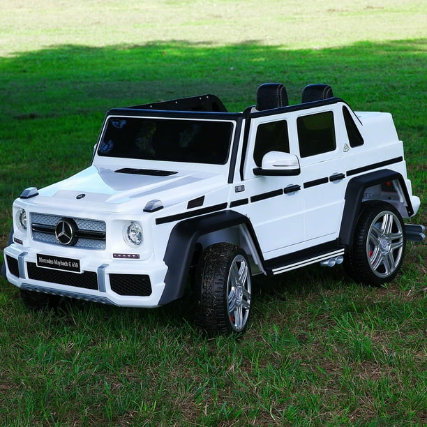 Moderno Kids White 12 V Mercedes Maybach G650 Powered Ride-On - Walmart.com