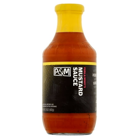Pork And Mindys Sauce Bbq Mustard,20 Oz (Pack Of 6)