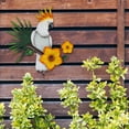 thumbnail image 2 of Vikakiooze Home Decor Clearance, Metal Parrot Wall Decoration Outdoor Art Fence Bird Hanging Ornament Iron Silhouette, 2 of 7
