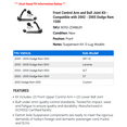 thumbnail image 2 of Front Control Arm and Ball Joint Kit - Compatible with 2002 - 2005 Dodge Ram 1500 2003 2004, 2 of 2