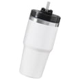 thumbnail image 3 of Vaso aislado perfecl Taza Térmica Aislamiento al vacío Gran capacidad Taza de viaje acero inoxidable 304 Botella de agua para coche Oficina Hogar Deportes Blanco 600ml, 3 of 8