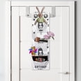 thumbnail image 2 of Birthday Hanging Pocket Organizer, Little Girl with Gift Box Birthday Girl in Scandinavian Style, Printed Polyester Storage Bag with Pockets, 9" x 27", White Grey and Charcoal Grey, 2 of 2