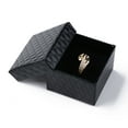 thumbnail image 4 of 6pcs Square Cardboard Ring Boxes with Sponge Inside Black 2x2x1-3/8 inch(5x5x3.5cm), 4 of 5
