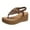 Brown, variant on Ladies Sandals Thong Sandals Wedge Ultra Thick Platform Thong Fringe Boho Sandals Brown
