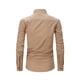 thumbnail image 3 of Blusa y camisa de manga larga con cuello alto para hombre, moda masculina, color liso, cuello vuelto, medio cárdigan, camisa informal, blusa con botones para hombre, 3 of 3