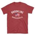 thumbnail image 1 of Brookline Massachusetts Patriot Men's Cotton T-Shirt, 1 of 1