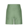 thumbnail image 5 of JSheng Women's Casual Shorts Stretchy Solid Stretch Twill Shorts High Waist Regular Hiking Shorts Summer With Pockets Green M, 5 of 5