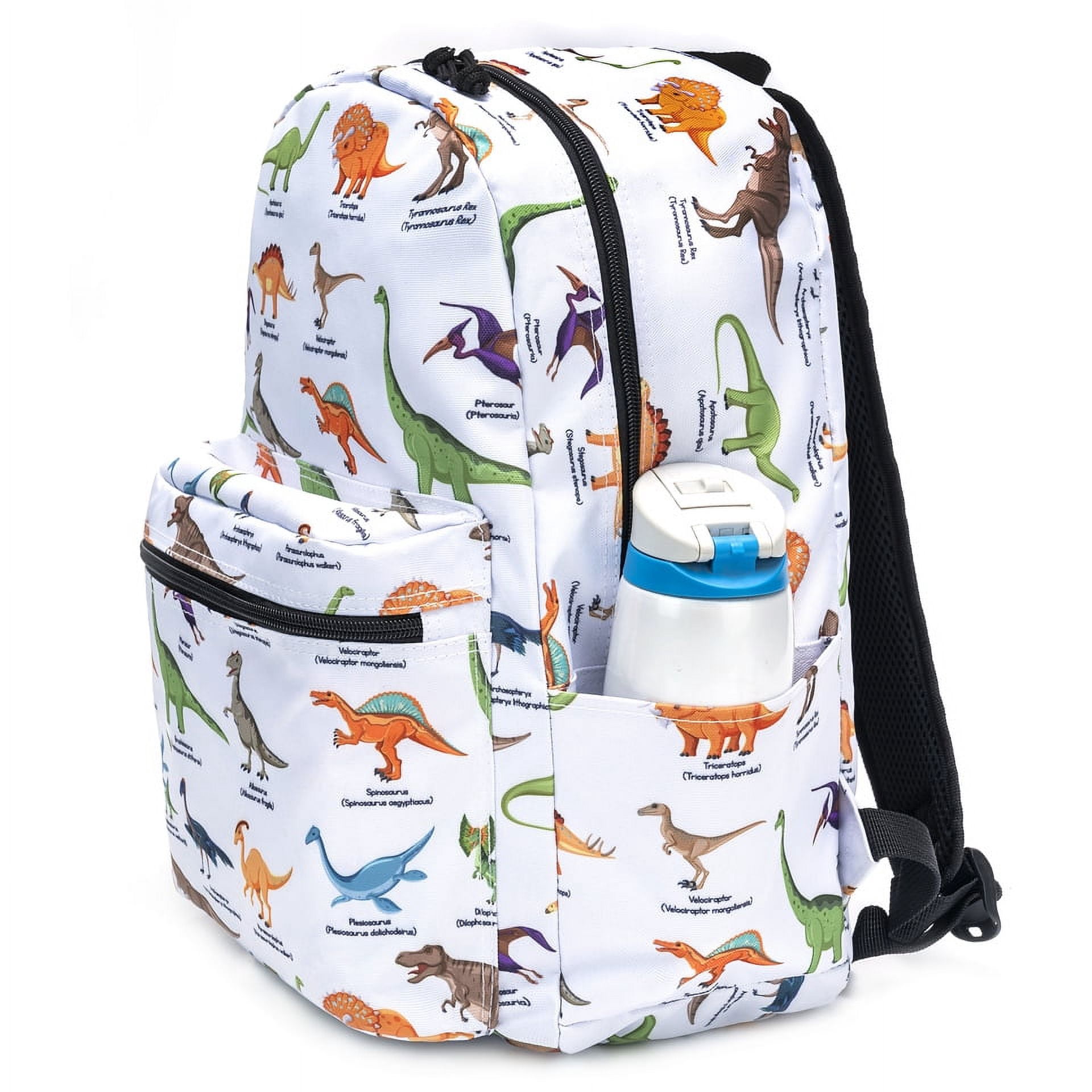 K-Cliffs Unisex Printed Dinosaur School Backpack Simple Bookbag Travel Daypack for laptop & Tablet