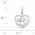 thumbnail image 2 of 925 Sterling Silver Angel Heart Necklace Pendant Charm Religious, 2 of 6