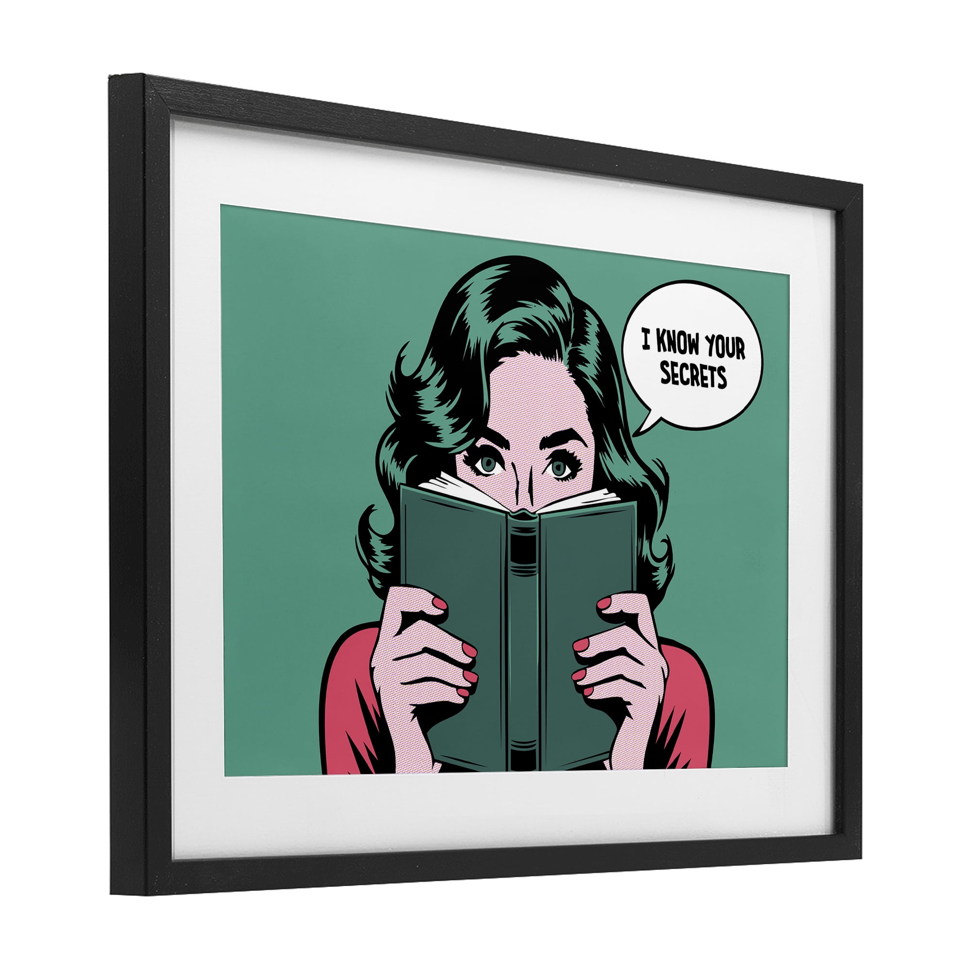 Stupell Industries Know Your Secrets Black Framed Print Under Glass, design by Andreas Magnusson