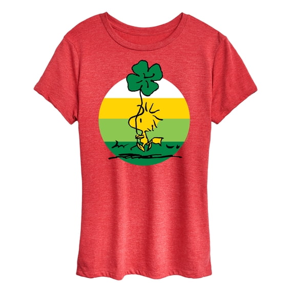Peanuts - Woodstock Shamrock - Women's Short Sleeve Graphic T-Shirt