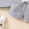 thumbnail image 5 of Gvdentm Toddler Boy Clothes 18-24 Months Sleeveless T Shirt Top Casual Shorts Set Clothes for Baby Girl Boy Grey,12-18 Months, 5 of 6