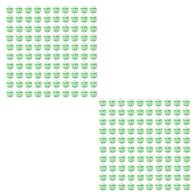 Bearachild Paquete de 100 cuentas de para el Día de San Patricio, llavero, servilleta, anillo, pendiente, collar, guirnalda, cuentas para Type2 NO2 Bearachild CBP193258
