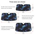 thumbnail image 5 of Yayeee Car Windshield Sun Shade Universal Fit Front Visor Protector, Watercolor Galaxy, 5 of 8