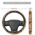 thumbnail image 5 of Kuiaobaty Wear-Resistant Steering Wheel Cover for 15 inches American Tribal Highland Cow Sunflower Pattern Car Wheel Protector Automotive Accessories Universal Fit Car SUV Van Truck, 5 of 6