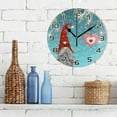 thumbnail image 3 of GZHJMY Christmas Gnome Clock Silent Round PVC Wall Clock Non Ticking Battery Device Clocks Creative Decoration Wall Clock for Living Room Bedroom Office Kitchen, 3 of 7