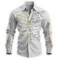 thumbnail image 4 of LIIPEE Halloween Graphic Shirt For Men Long Sleeve Turn Down Collar Button Up Shirts Male Autumn Comfortable Breathable Tops,M, 4 of 4