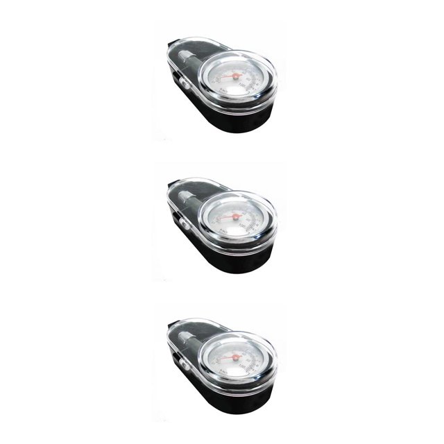 Riwesomey High Accuracy Stainless Steel Round Dial 0-7.5kg/cm² Meter Tool Motorcycle Gauge Truck Bike Measuring Car Pressure Tire Type1 NO1