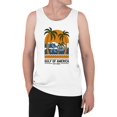 thumbnail image 2 of Tropical Wave Logo Design Men's Tank Top, 2 of 3