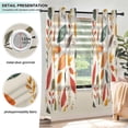 thumbnail image 3 of Yayeee Window Curtains Light Filtering 63"x52" Grommet Panel Pair Home Living Room Decor, Colorful Leaves, 3 of 7