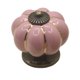 thumbnail image 1 of Pomo de puerta de calabaza de cerámica, cajón, armario, muebles, tirador (rosa), 1 of 3