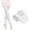 thumbnail image 6 of Myenne 3 Pair Adult Ballet Tights Socks Dance Socks Feet Fixed Dance Tights for Women Girls (Size L, White), 6 of 10