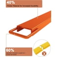 thumbnail image 3 of Garvee Pallet Fork Extensions, 5.5 ×72" Forklift Extensions, 4600LBS Lifting Capacity,Heavy Duty Steel Pallet Forklift Extensions, 1 Pair for Forklift Lift Truck Forklift Loaders,Orange, 3 of 8