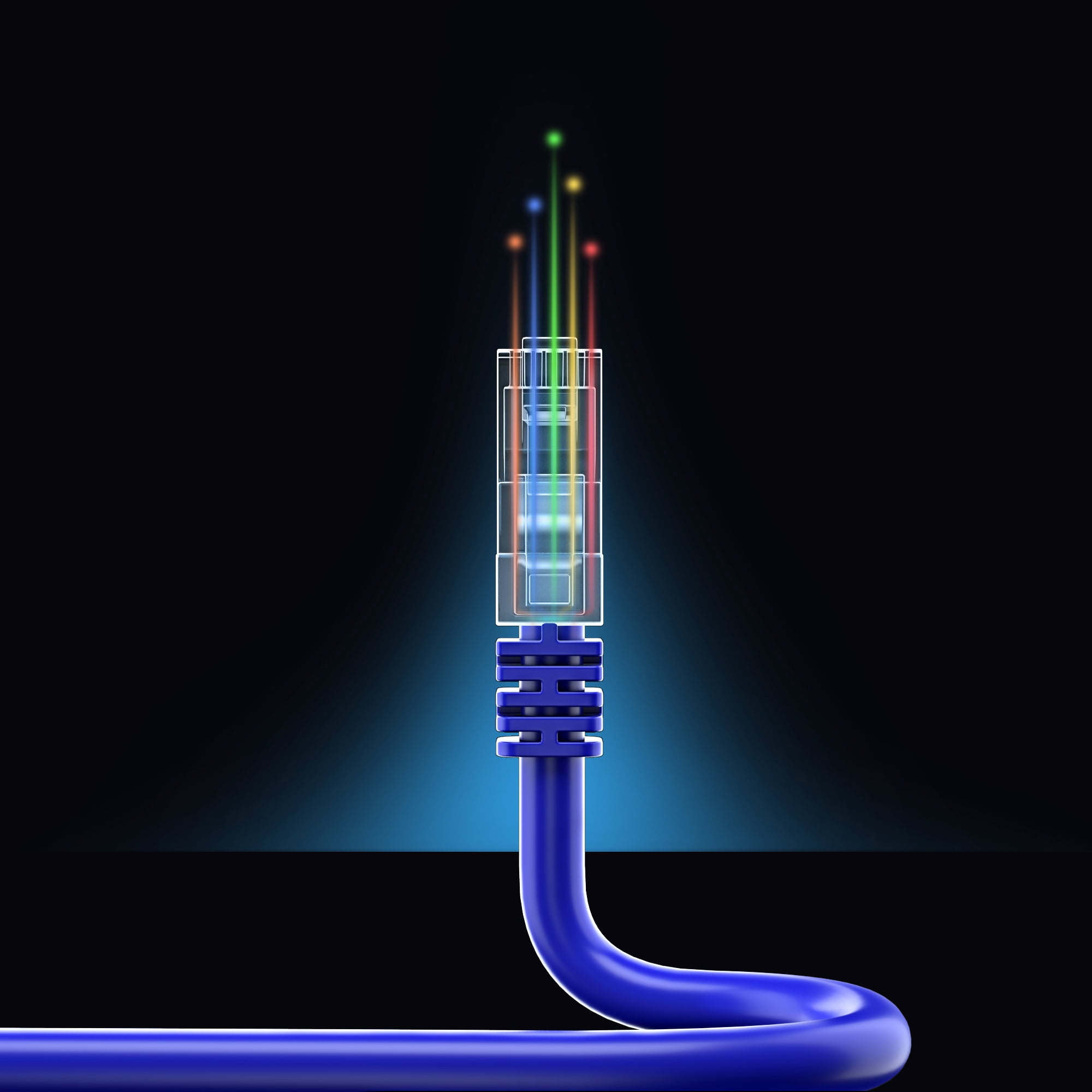 Cat 6 Ethernet Cable 40 Ft, 100% Pure Copper, Cat6 Cable LAN Cable, Internet Cable, Patch Cable and Network Cable - UTP (Blue) 40 Feet