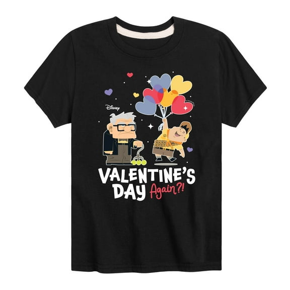 Disney - Up - Valentines Day Again - Boys Youth Short Sleeve Graphic T-Shirt